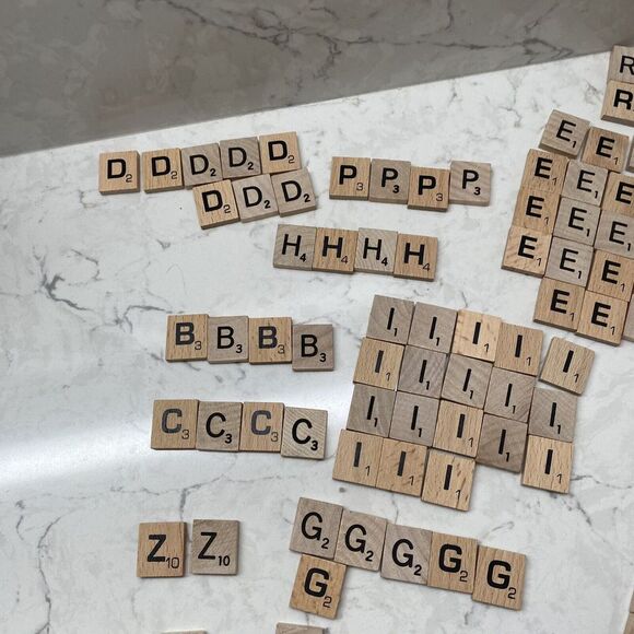 Scrabble Tiles Lot of 215 - Picture 4 of 8